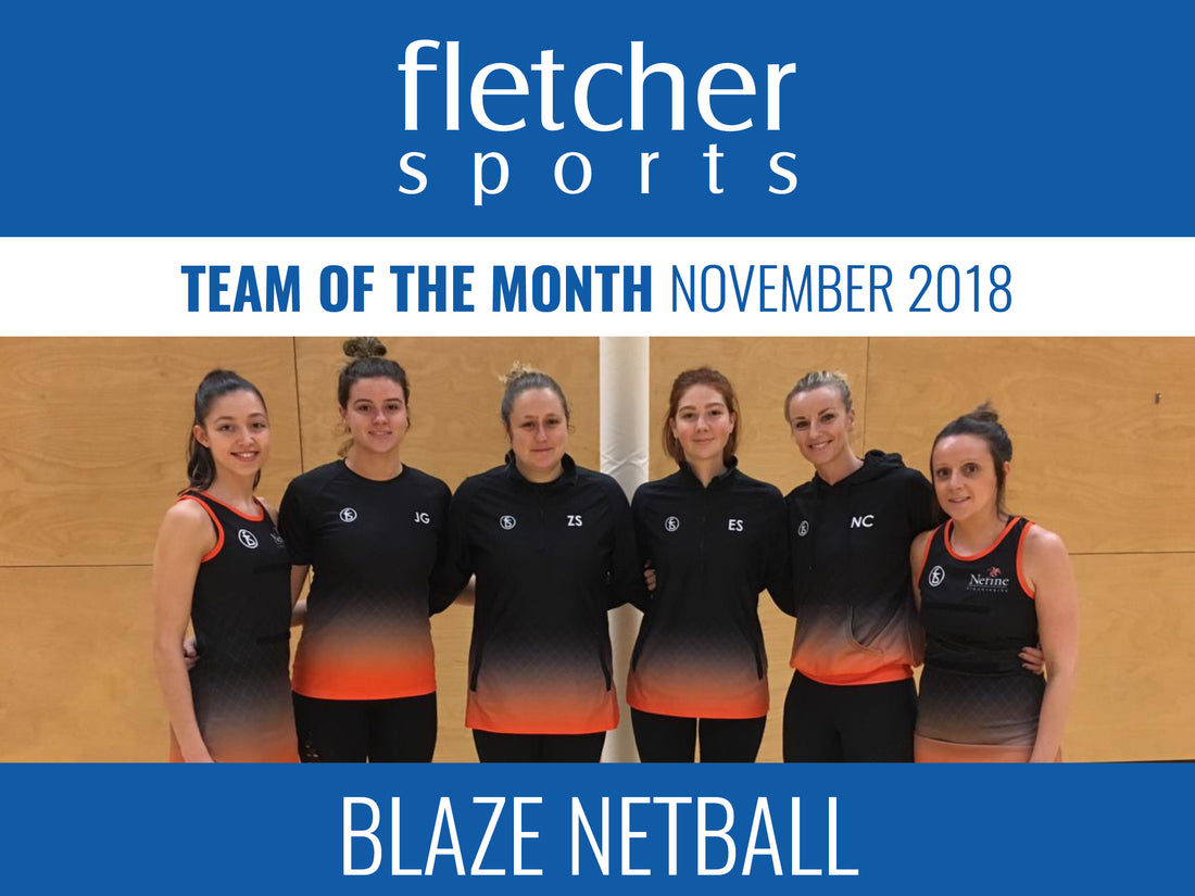 Team of the month for November - Blaze Netball