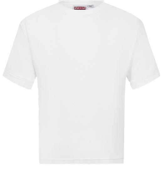White Interlock T Shirt
