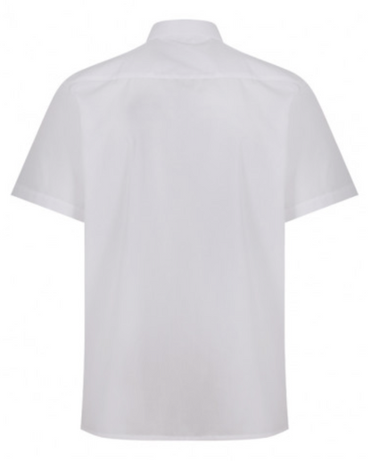 Short Sleeve Easycare Polycotton White Shirts