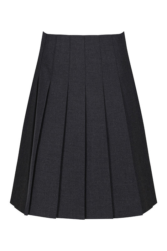Stitch Down Pleat Skirt Grey