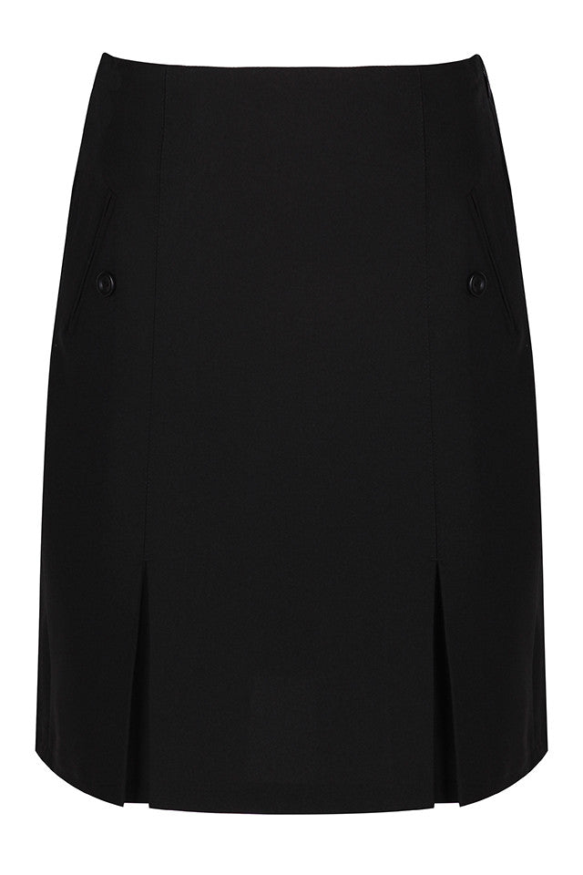 Black Junior Two Pocket Skirt